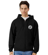 Load image into Gallery viewer, Project U - Diamond Full Zip Hood - Black
